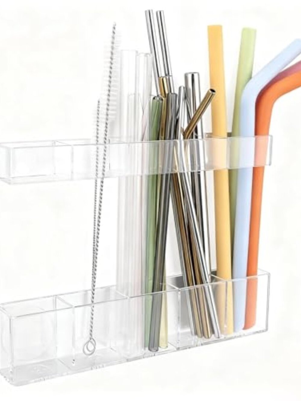 Acrylic Straw Holder for Cabinet‎ Door